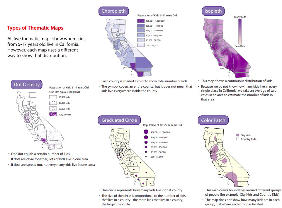 Source: [Mapping Ideas from Cyberspace to Realspace](http://mappingideas.sdsu.edu/CaliforniaAtlas/atlas/pages/10_types_of_maps.pdf)